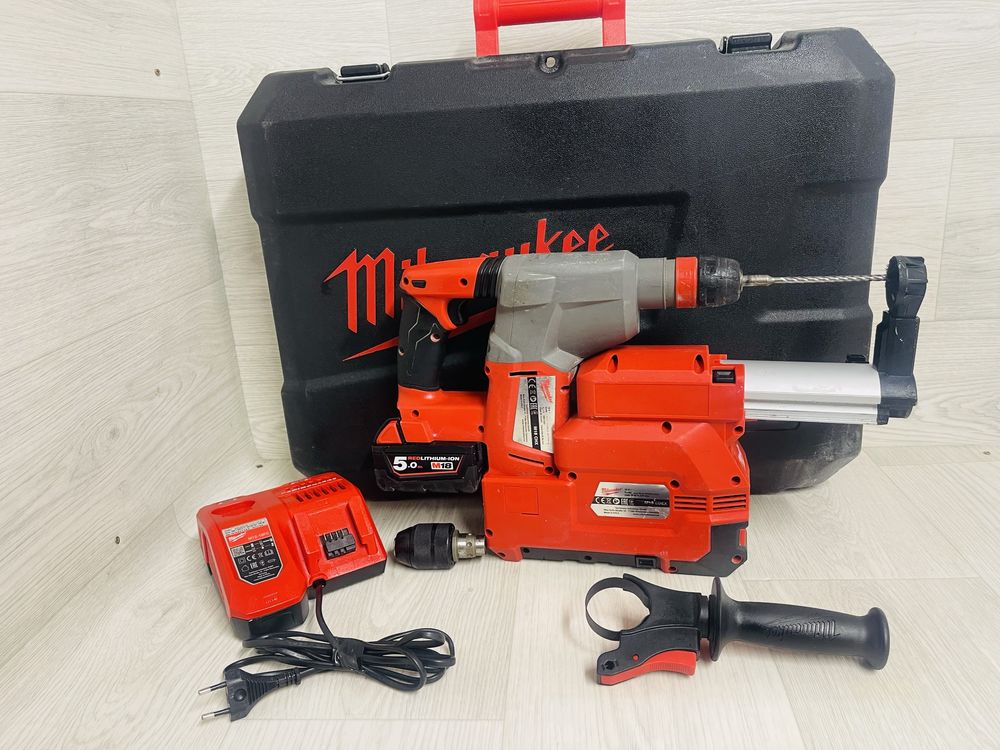 Milwaukee M 18 CHX rotopercutor cu aspirator