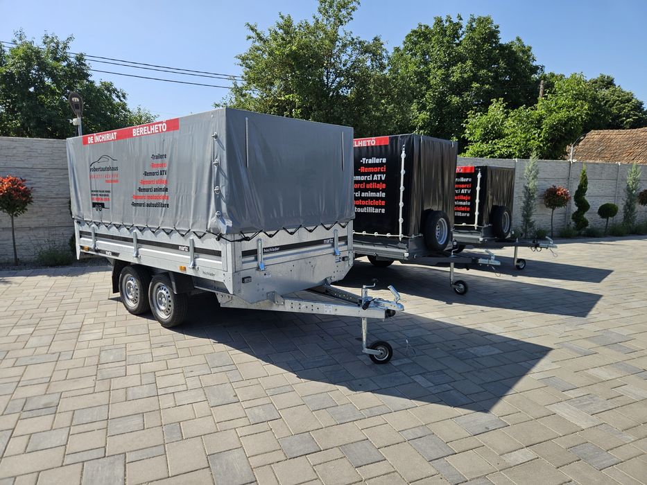 Inchiriez trailere, remorci,toate dimensiunile, modele 2025