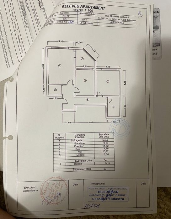 Apartament doua camere spatios