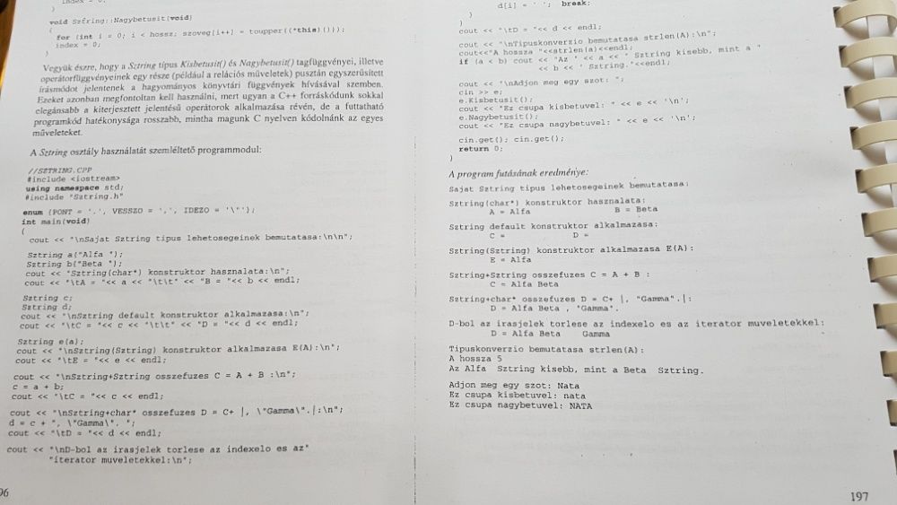 Vand carte listata C++ in maghiara