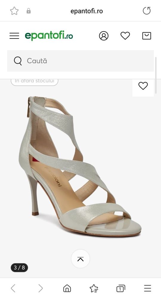 Pantofi cu toc din piele