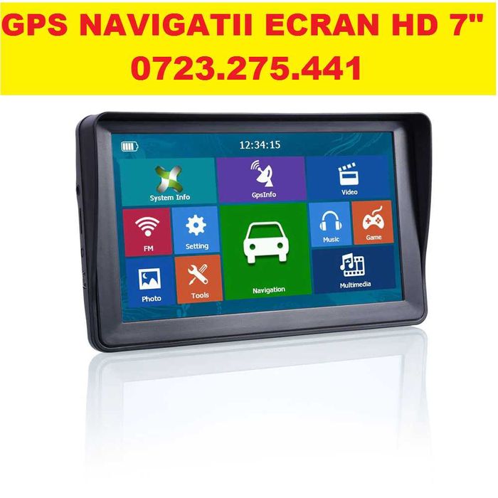 GPS Navigatii HD 7"GPS AUTO GPS TIR GPS Camion  IGO HARTI Europa 2025