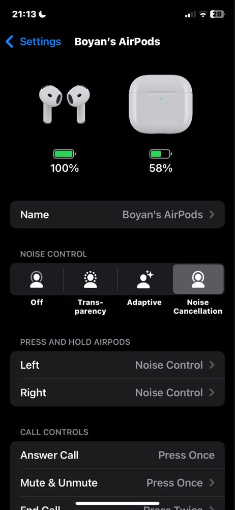 Продавам Airpods 4 ANC