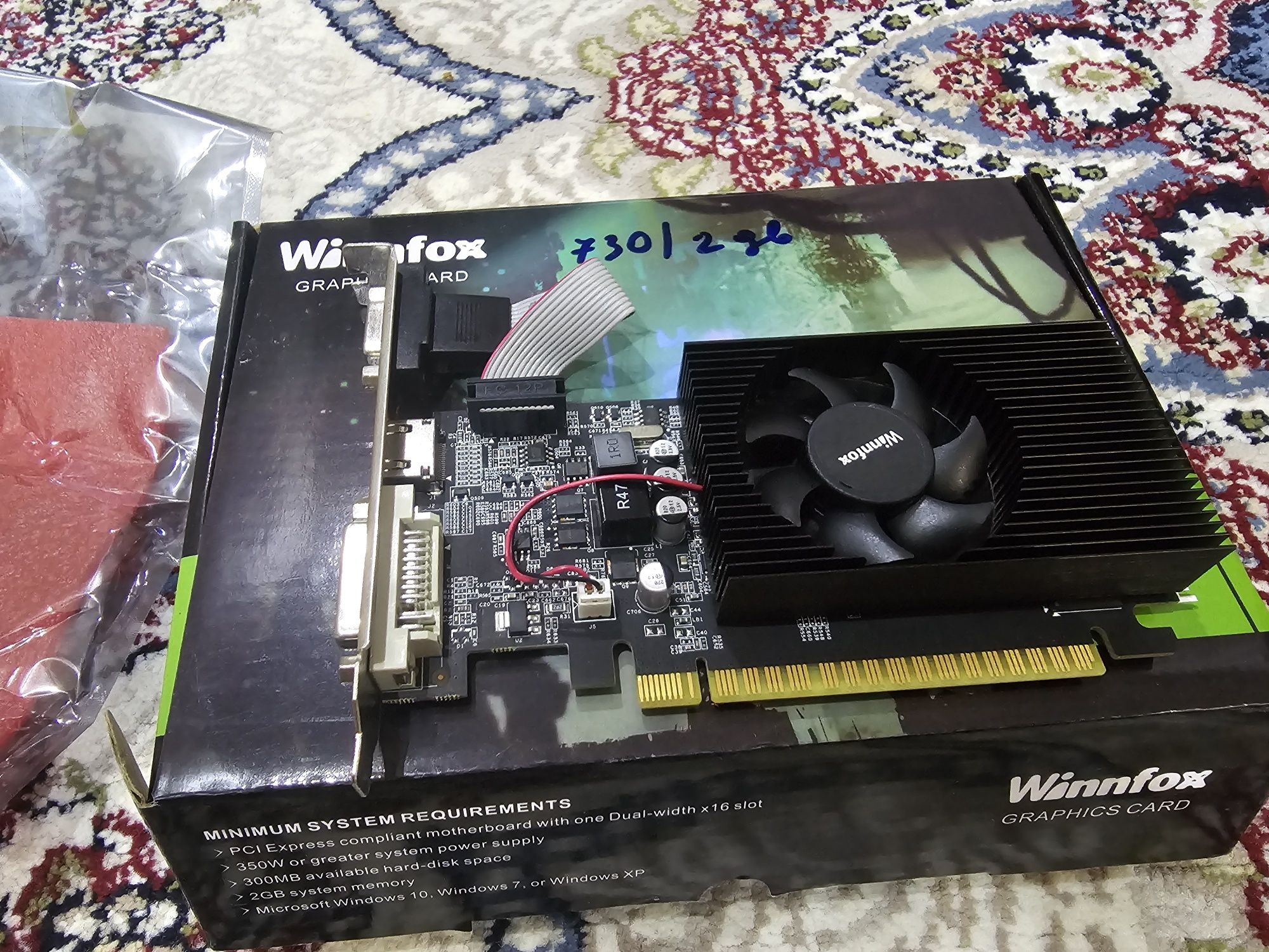 Продам видеокарту Winnfox Nvidia GeForce GT730 2GB DDR5