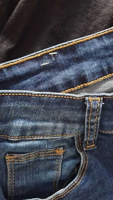 Blugi elastici cu broderie, XXS