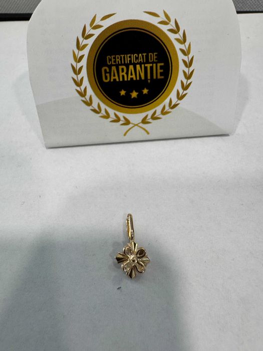 (Ag41) Pandantiv aur 14K B5123 - Certificat de garantie!