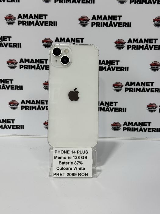 Iphone 14 PLUS White 128 GB 87% Baterie