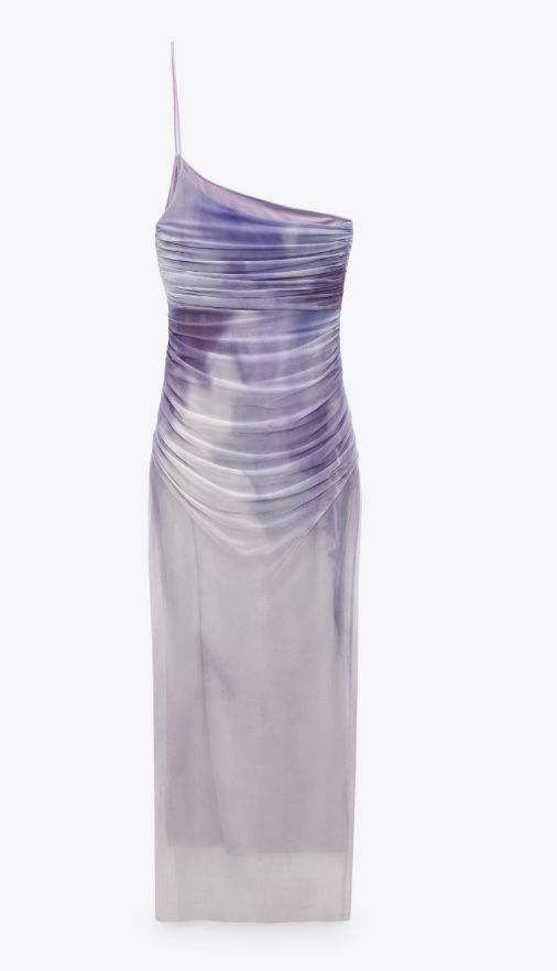 Асиметрична тюлена дамска рокля Zara