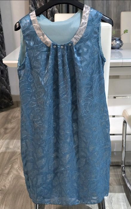 Дамска рокля тюркоаз