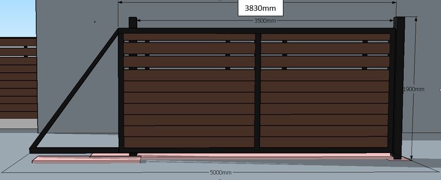Конзолен Портал с пълнеж от WPC дъски