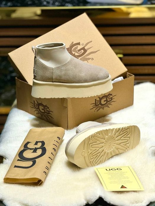 UGG uri dama / piele și blana naturala