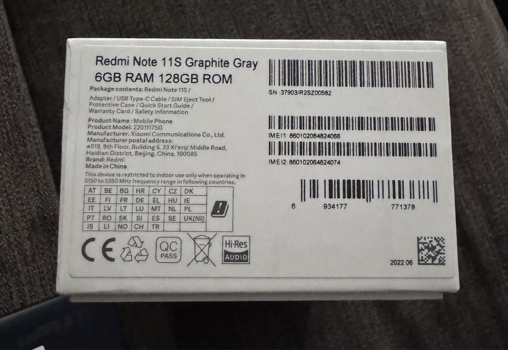 Продам Redmi Note 11S 128Gb