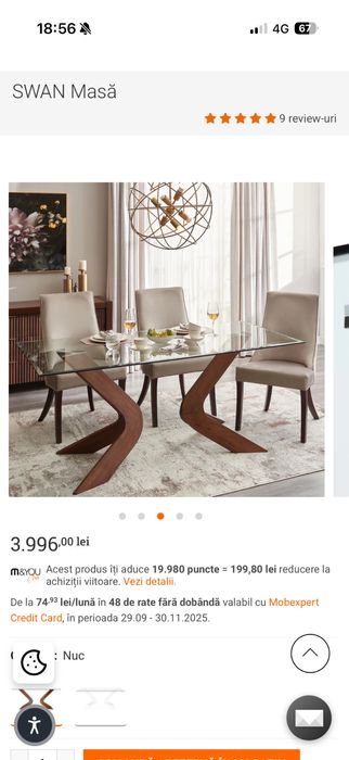 Vand masa Swam Mobexpert