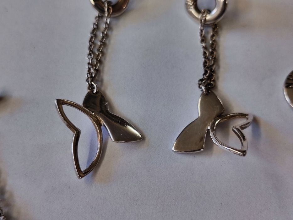 Сребърен комплект гривна с обеци Nuove Gioie