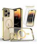 Iphone 11/12/13/14/PRO/MAX Husa Magnetic Color si Folie Sticla 100H