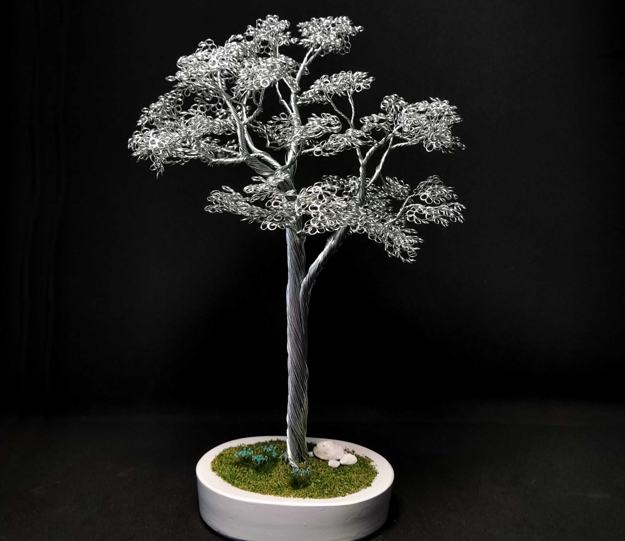 Bonsai din sârmă de oțel - 24 cm