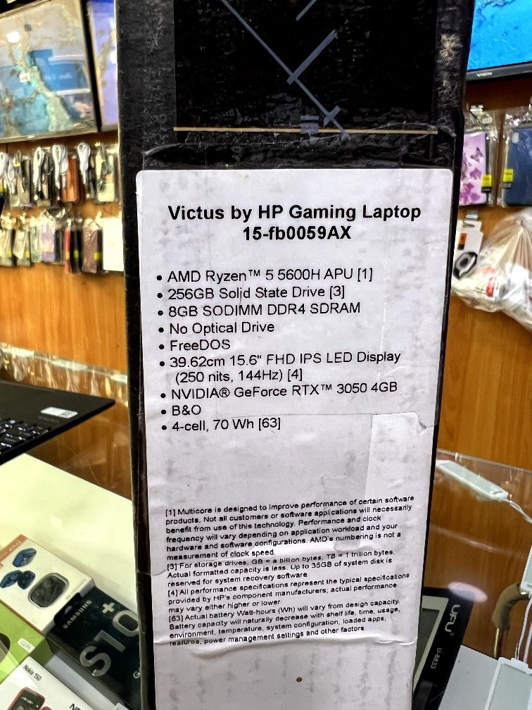 HP Victus RTX video karta noutbuk notebook ноутбук