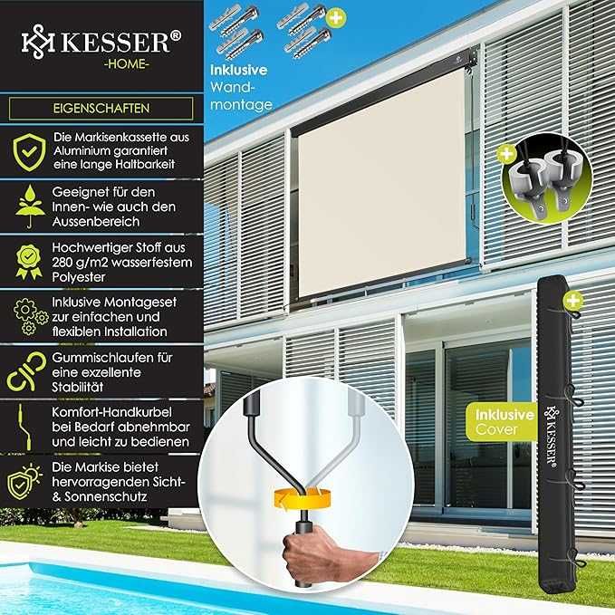 jaluzea verticala exterior kesser 200x250 gri inchis