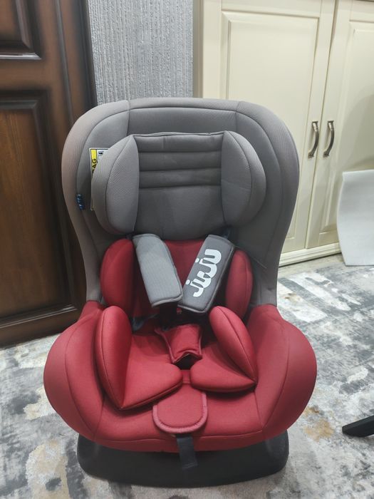 Scaun auto JUJU Little Rider JU1200-DC-GREY-D-RED, 5 puncte, 0 - 18kg,