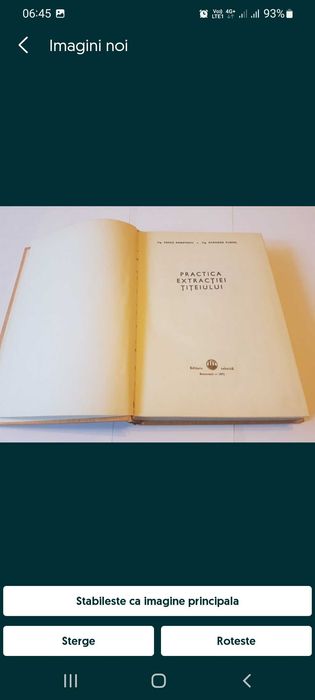 Practica extractiei titeiului, V. Anastasiu și A. Purcel, ed. Tehnică,