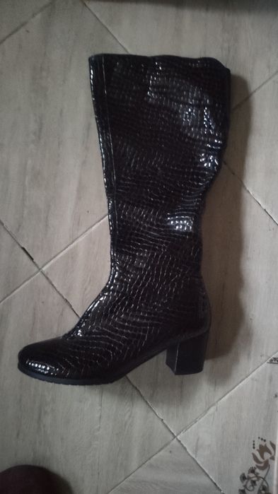 Сапоги черные демисезонные