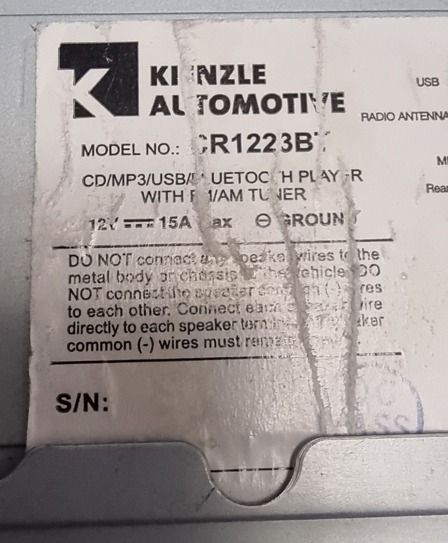 СД Kenzle CR 1223BT