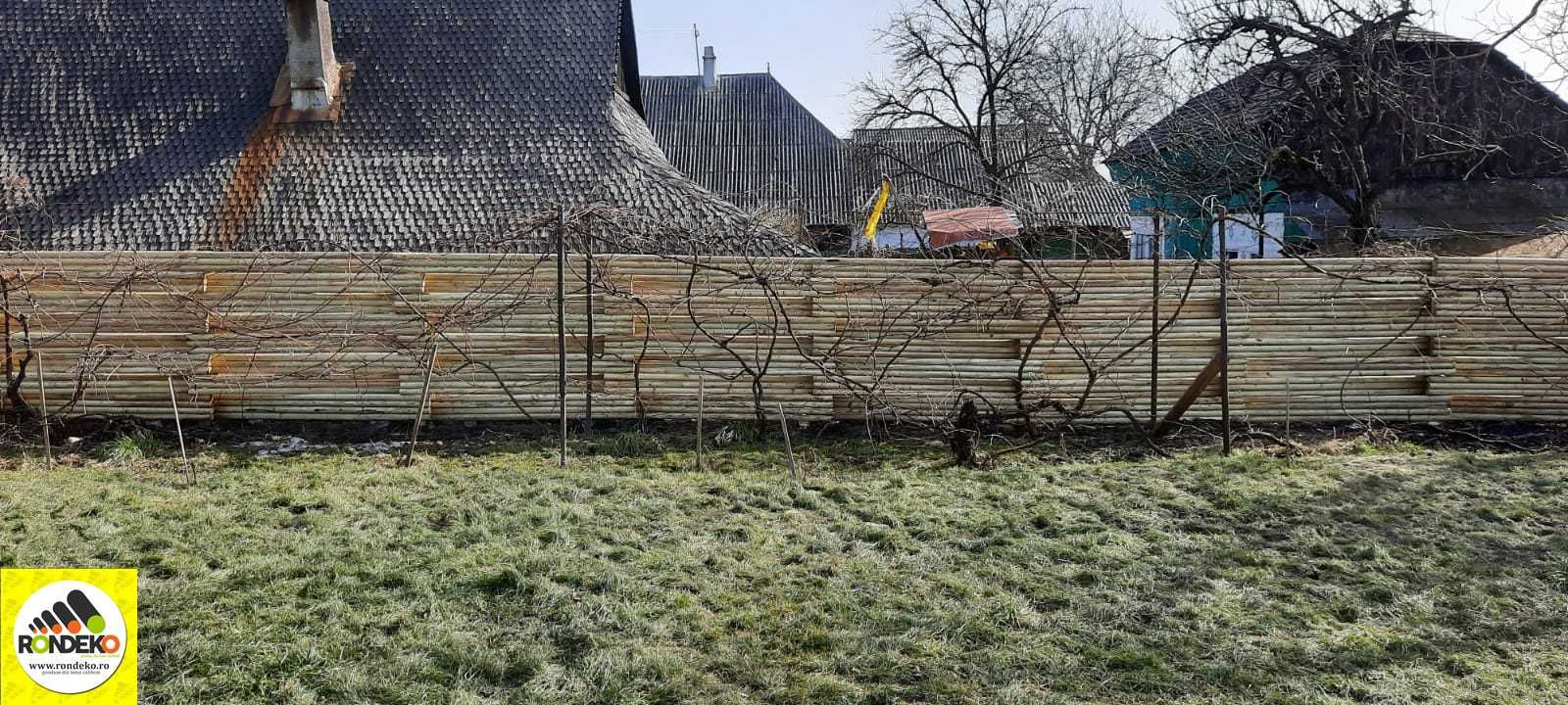 Gard din lemn tratat model triplu impletit transport si montaj inclus!