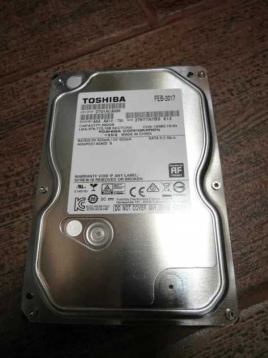 Жесткий диск Toshiba 3.5 " 500 Gb