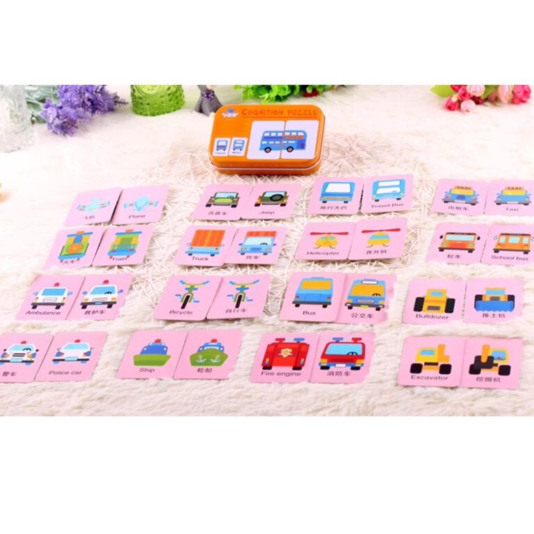 Puzzle cognitiv mijloace de transport din 2 bucati NOU