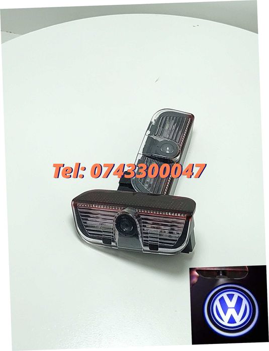 Set 2 Proiectoare Cu Logo Dedicate Vw Passat Golf Touareg Sharan