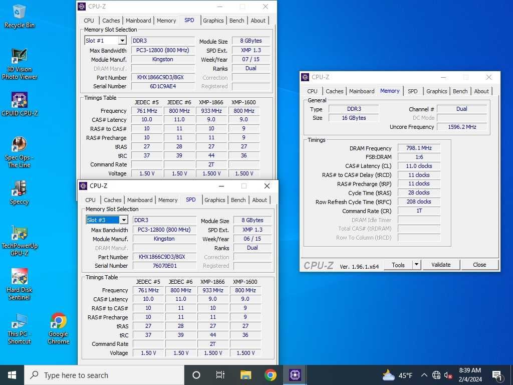 Kit memorii RAM PC 16Gb DDR3 1866Mhz(2x8Gb) Kingston HyperX Savage