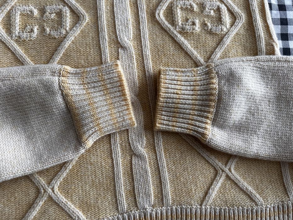 Pulover Marca Gucci, nou, nepurtat, bej-galben.