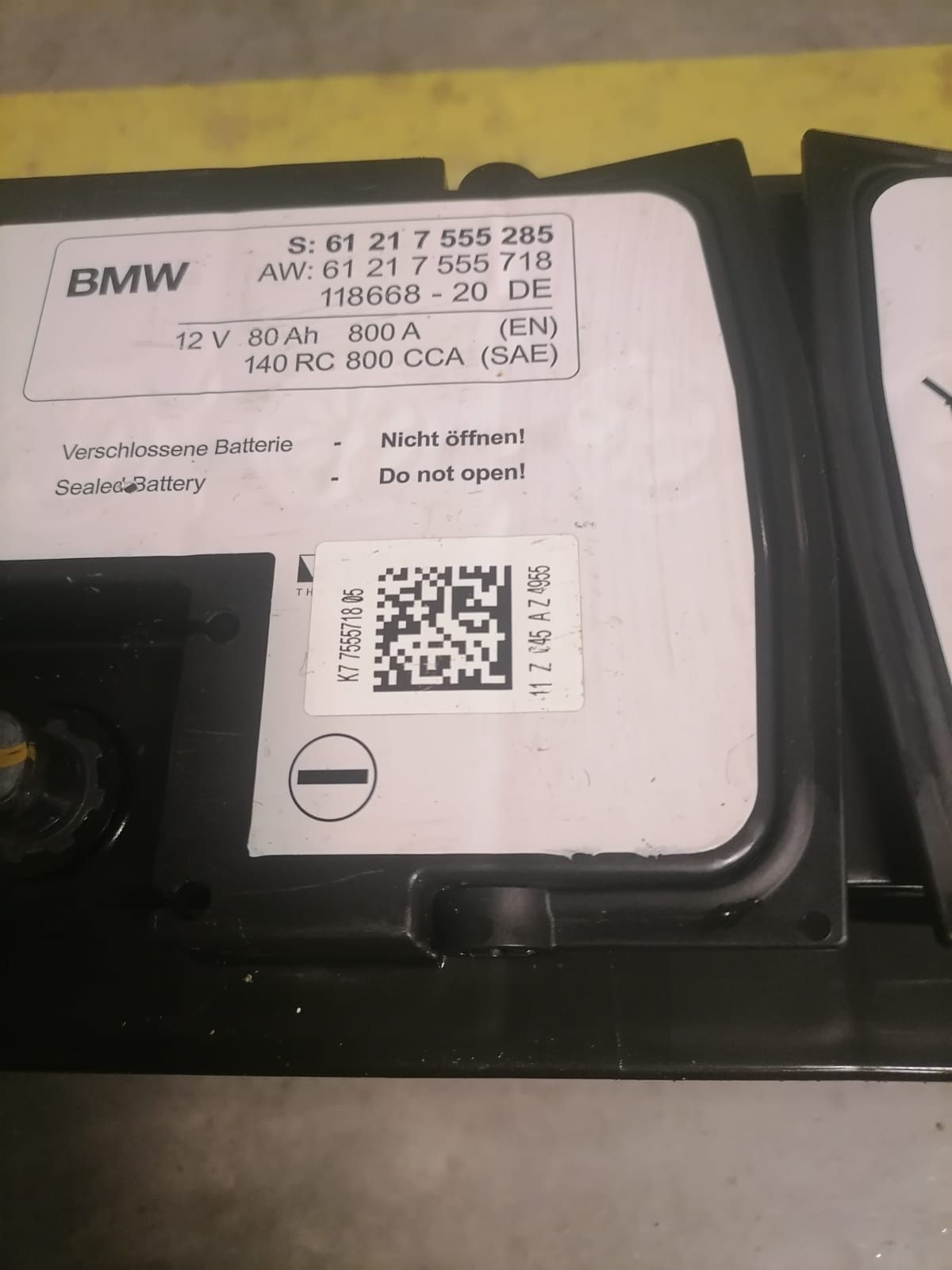 Baterie auto BMW 80 amperi Agm cu Start stop import Germania