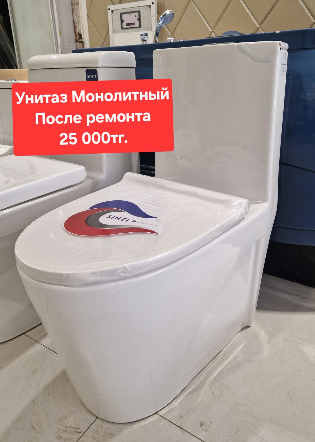 Унитазы.  Моноблок