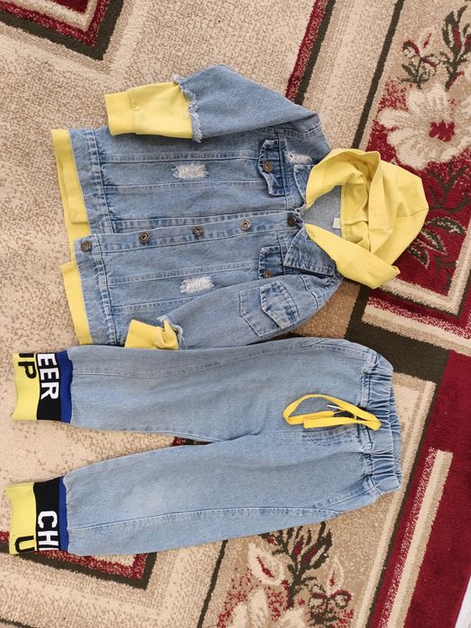 Детский джинсовый костюм