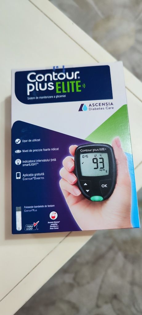 Glucometru( aparat glicemie) Contour Plus Elite+100 teste