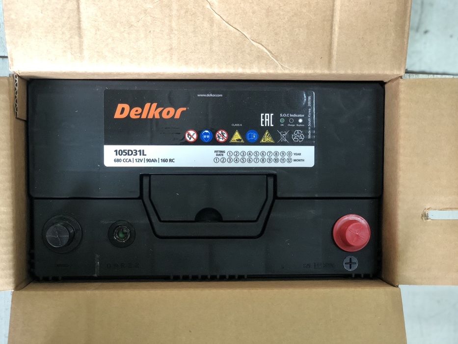 Аккумуляторы DELKOR, 90Ah Kia combo+Hyundai Porter!!