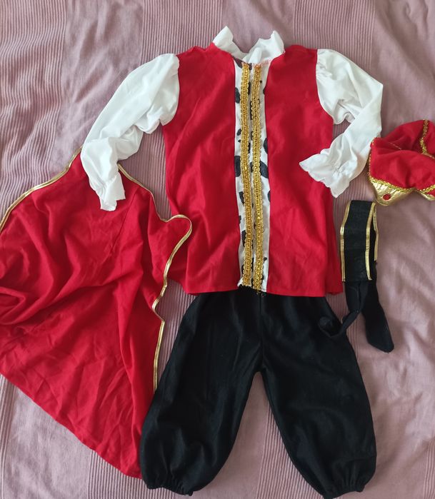 Costum complet Prinț / Mușchetar / Rege (5 piese)