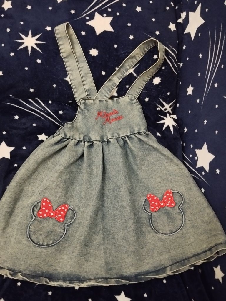 Rochie, sarafan de blugi Mini Mouse Disney