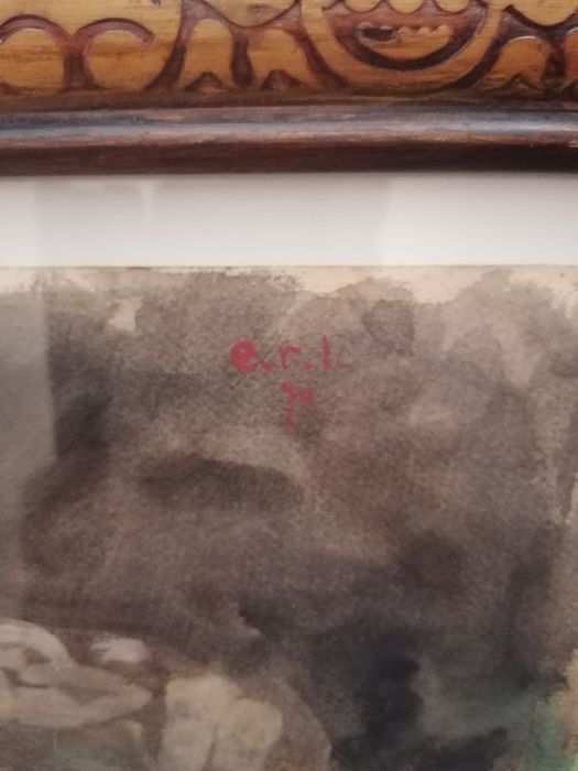 Acuarelă de Lebel Egon Raoul