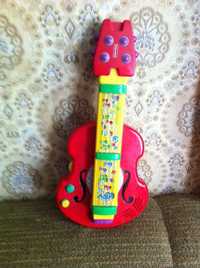 музыкальная гитара для детей на батарейках с мелодиями