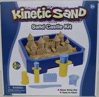 Kinetic Sand Castle Kit - Nisip 2.5 Kg + Tavita + Forme Castel