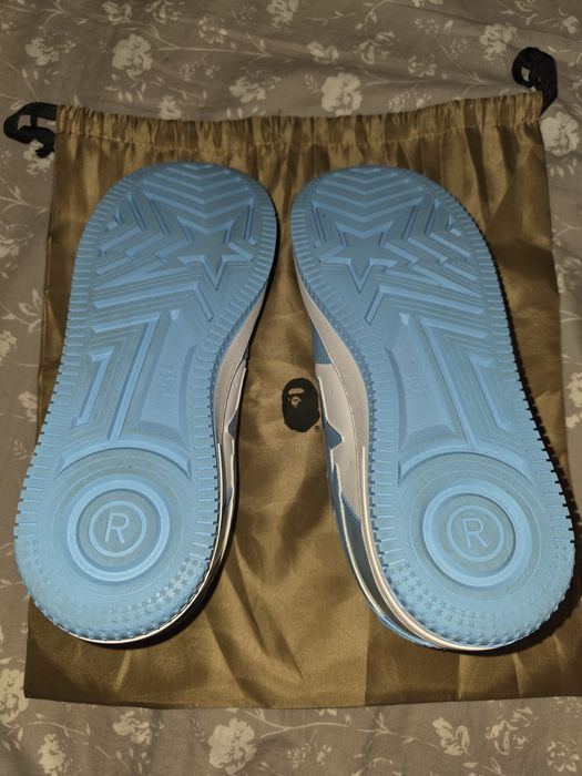 Vand Bape Sta Patent Leather Blue White