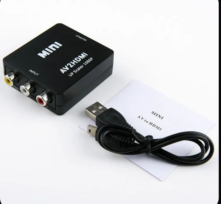Конвертер AV на HDMI и аудио, AV 2 HDMI для монитор