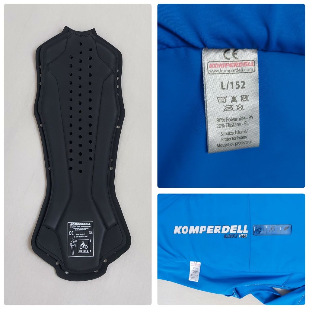 Protecție spate Komperdell Impact Vest moto, schi, bike, nr 152 sau XS
