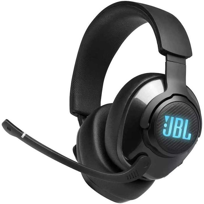 Casti Gaming JBL Quantum 400, cu fir, 3.5mm, USB, Microfon, Negru