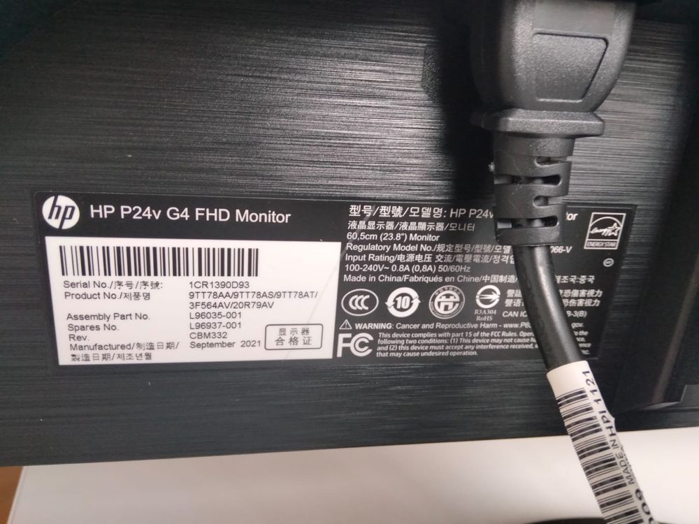 Monitor LED HP P24v G4, 23.8i