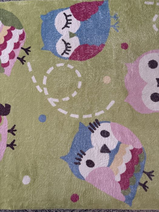 Covor camera copii bufnite multicolore - pret fix