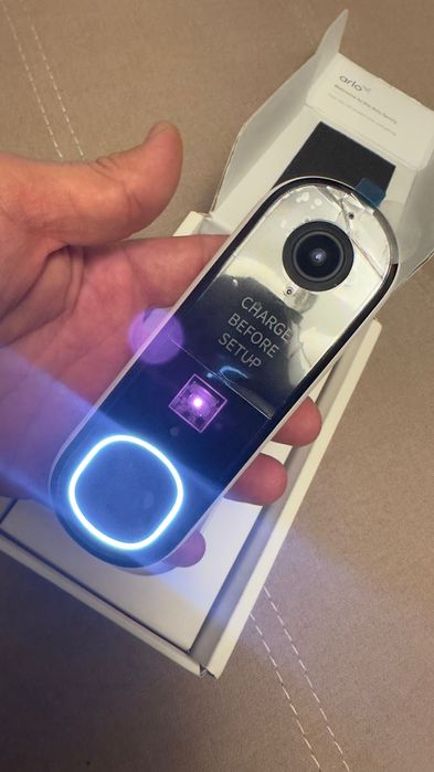 Sonerie video wireless Arlo 2K, vedere nocturnă, audio bidirecțional