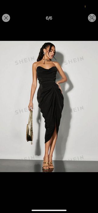 Официална черна рокля